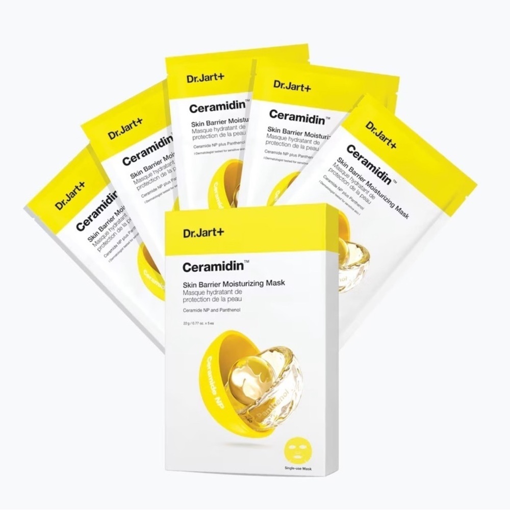 ✨ Dr.Jart+ Ceramidin Skin Barrier Moisturizing Mask 5 Pack